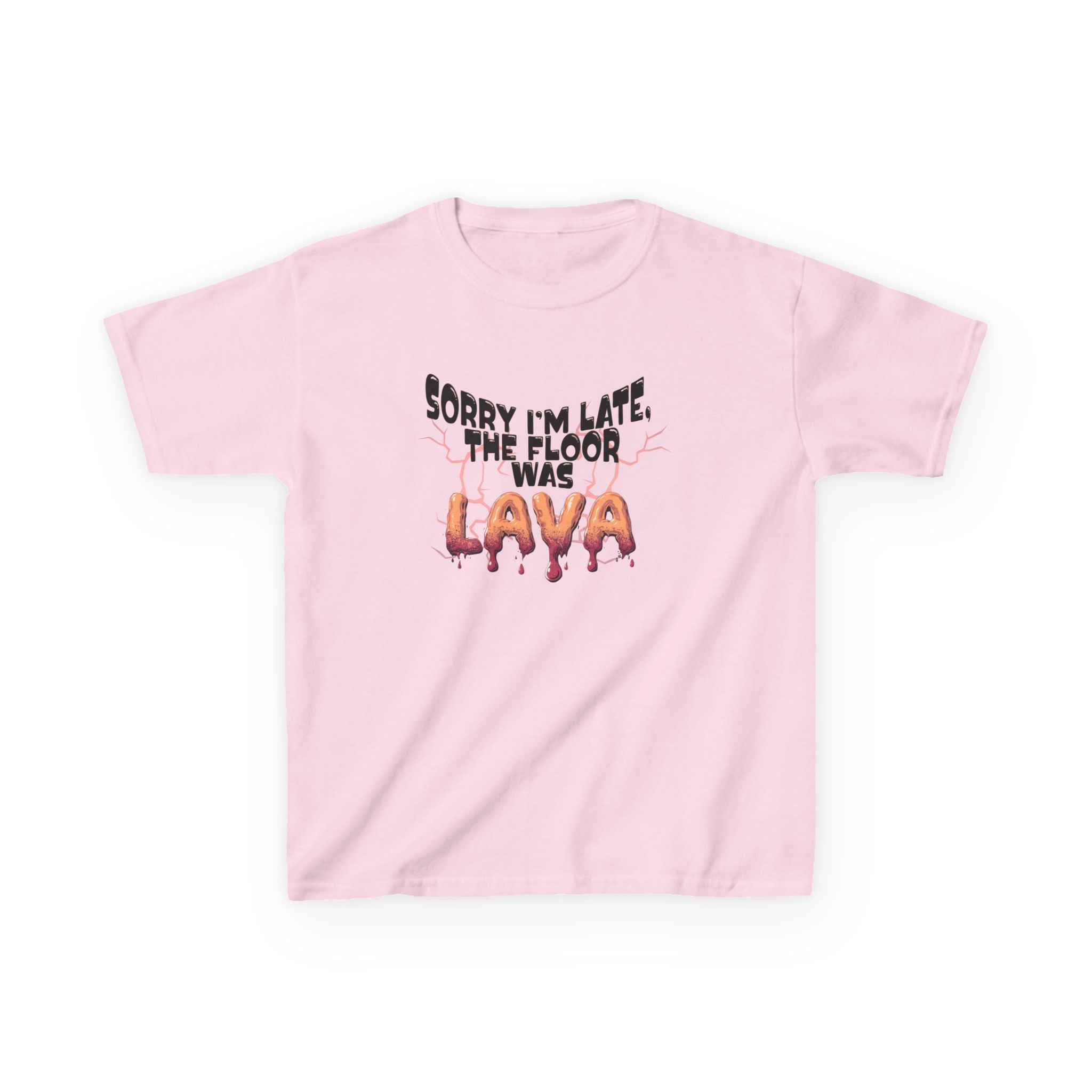 Funny Kids Tee - Sorry I'm Late The Floor Is Lava