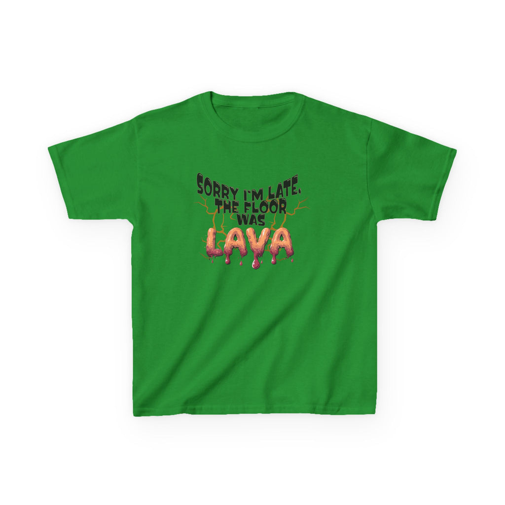 Funny Kids Tee - Sorry I'm Late The Floor Is Lava