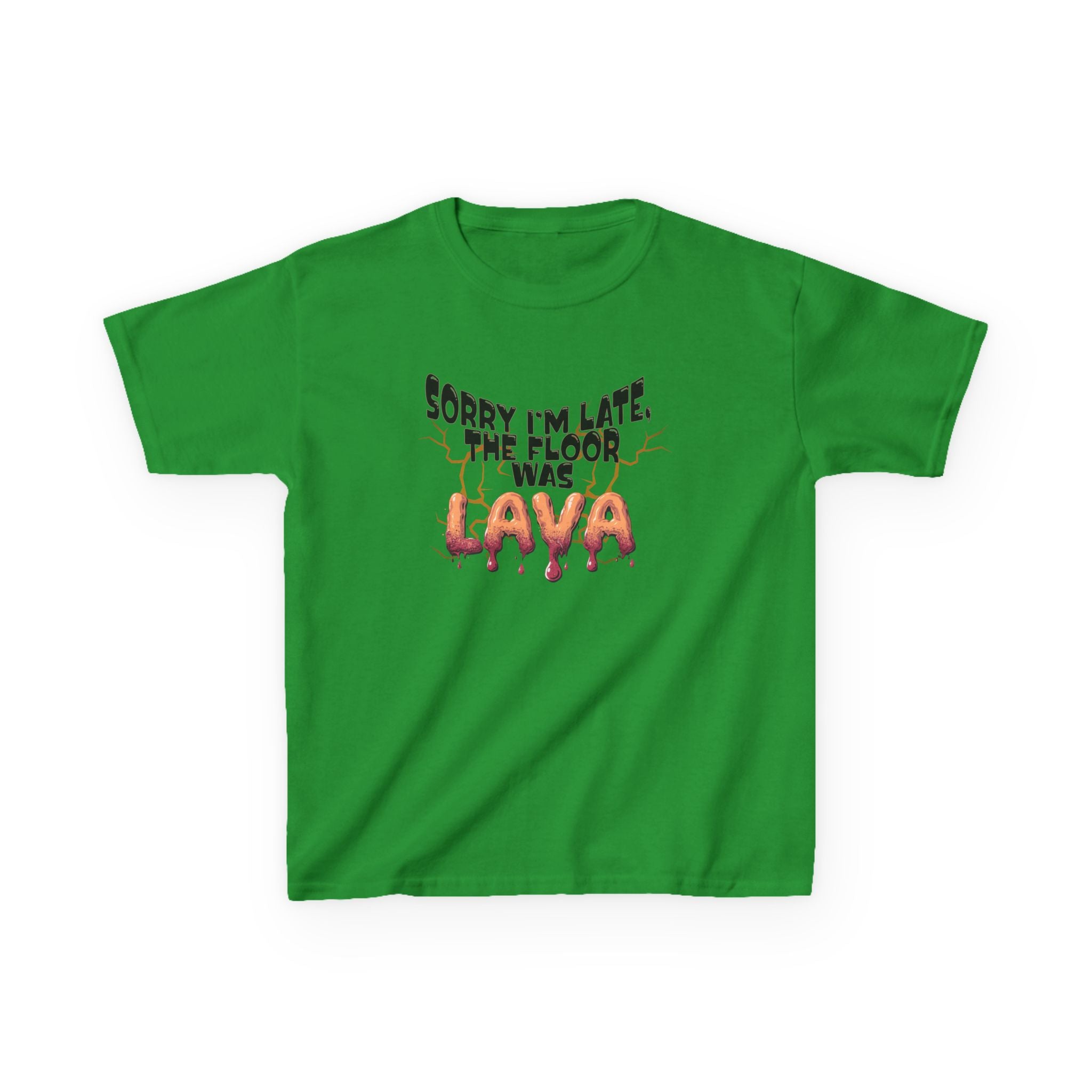 Funny Kids Tee - Sorry I'm Late The Floor Is Lava