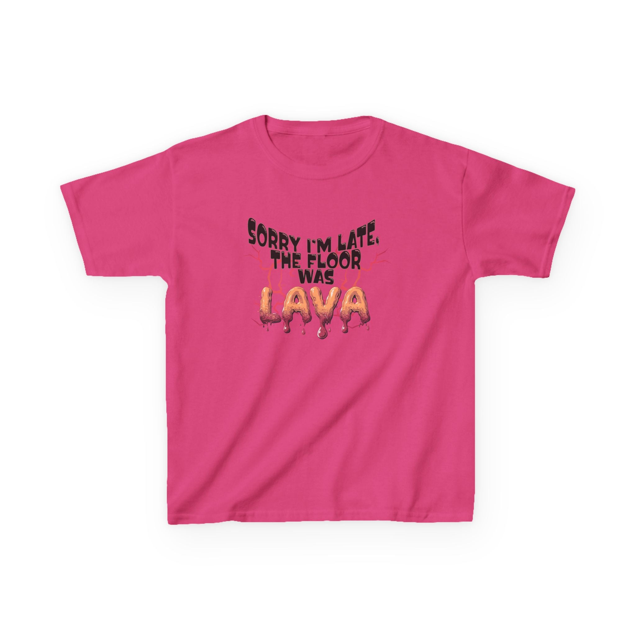 Funny Kids Tee - Sorry I'm Late The Floor Is Lava