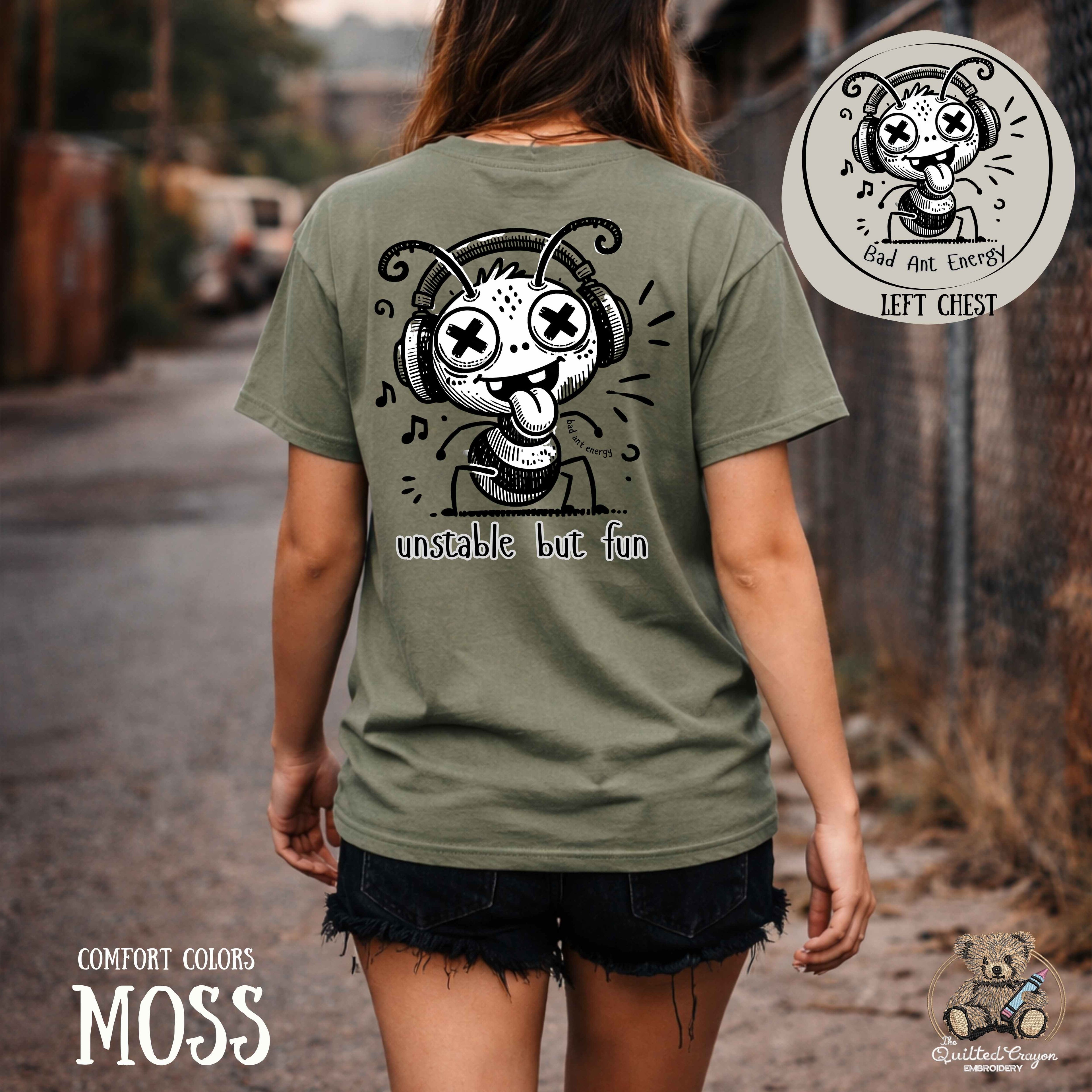 Unstable But Fun T-Shirt — Cute DJ Monster Graphic Tee