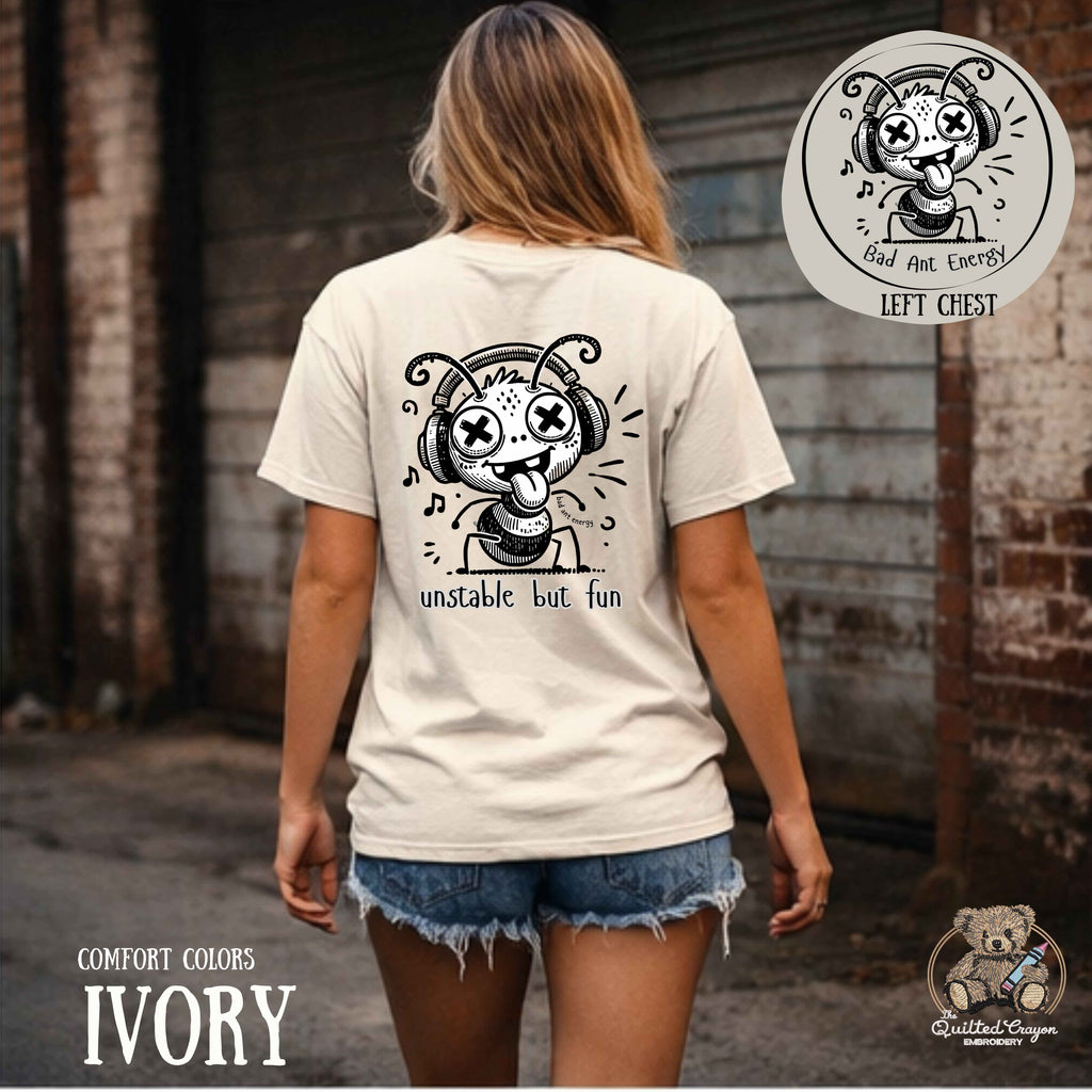 Unstable But Fun T-Shirt — Cute DJ Monster Graphic Tee