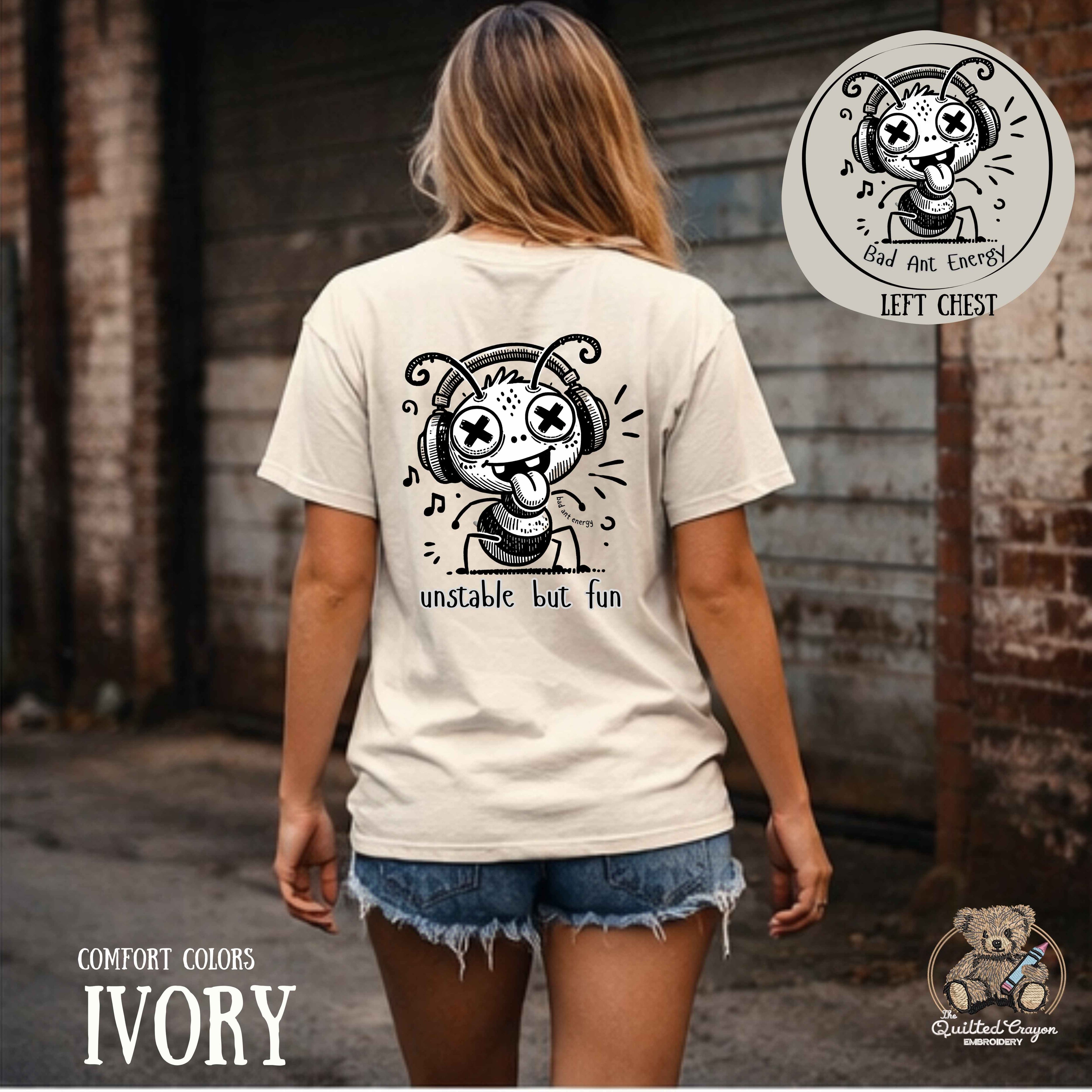 Unstable But Fun T-Shirt — Cute DJ Monster Graphic Tee