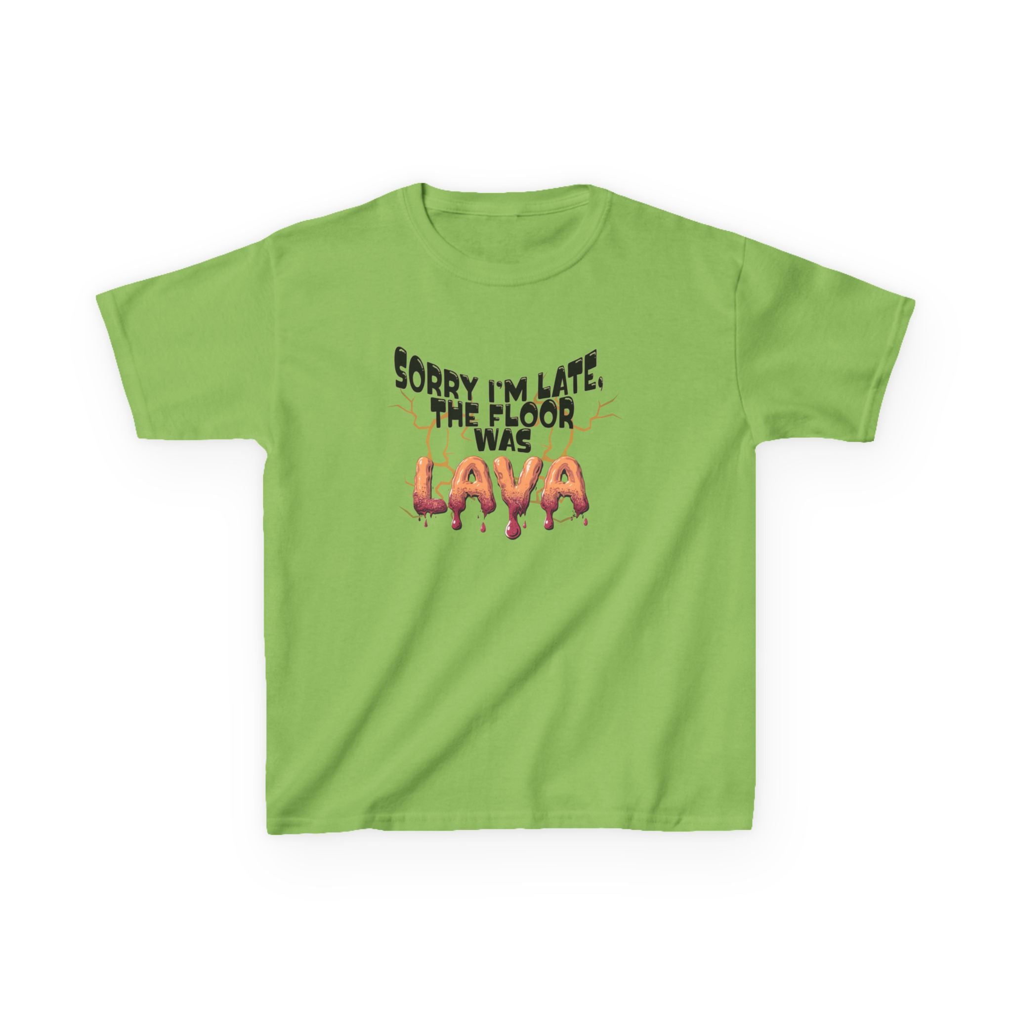 Funny Kids Tee - Sorry I'm Late The Floor Is Lava