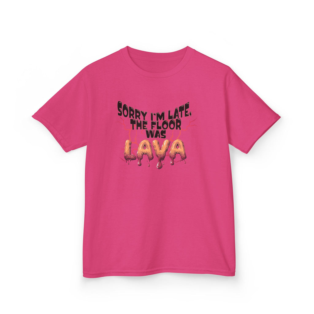 Funny Kids Tee - Sorry I'm Late The Floor Is Lava