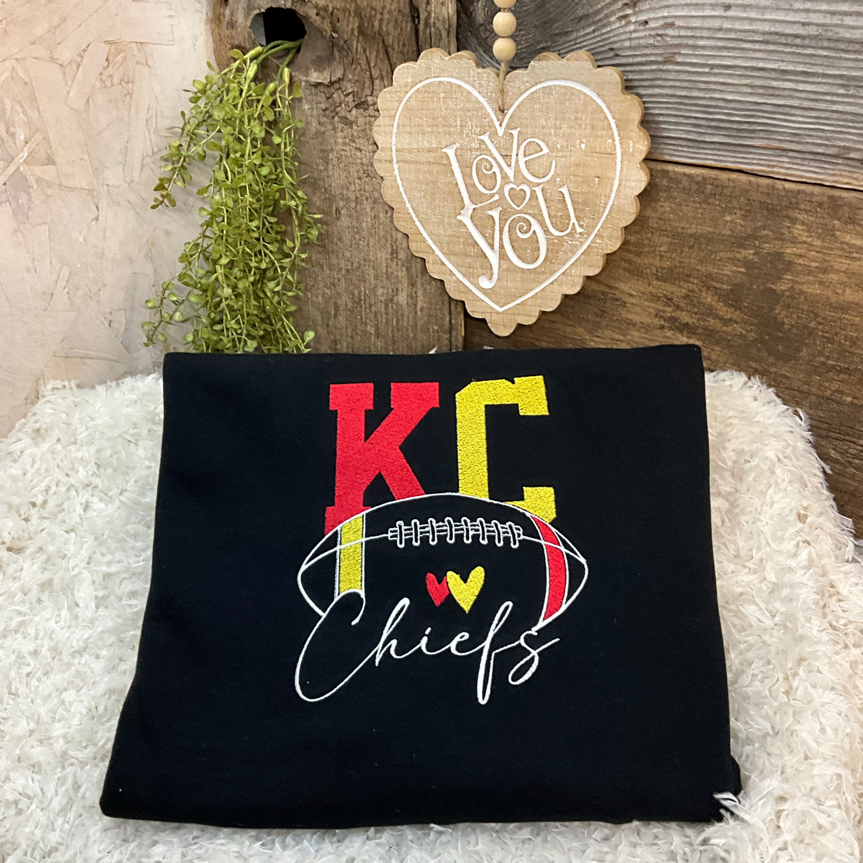 KC football fill stitch
